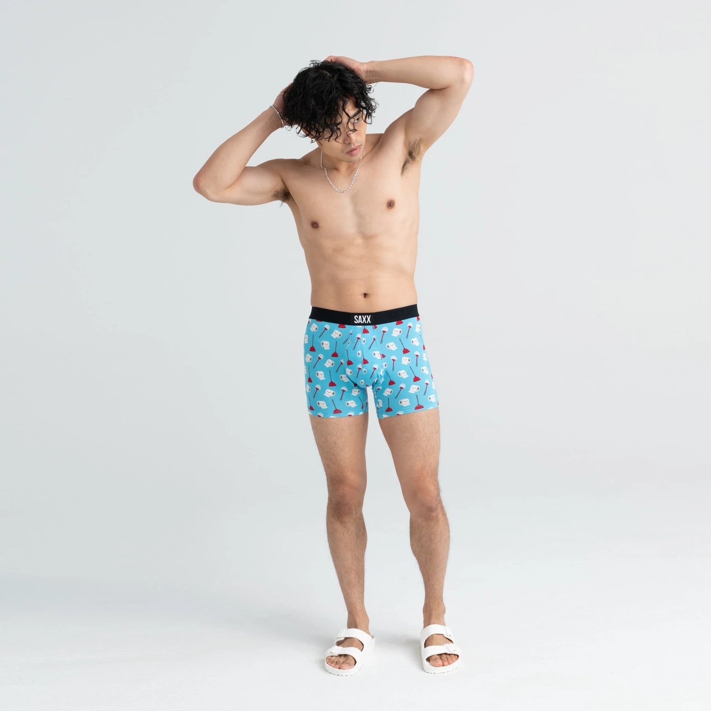 Vibe Super Soft Jersey Boxer Brief in Pop Art Popcorn by SAXX