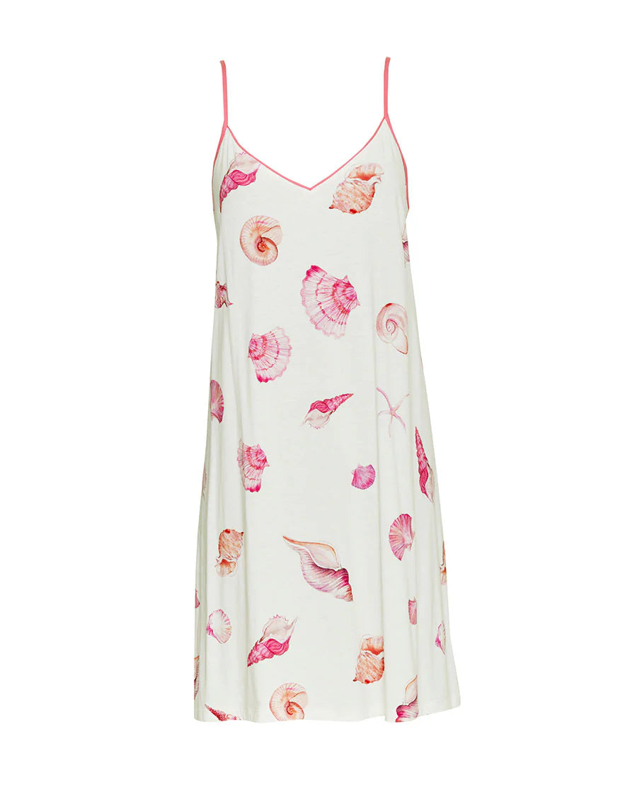 Shelly Shell Printed Jersey Short Chemise