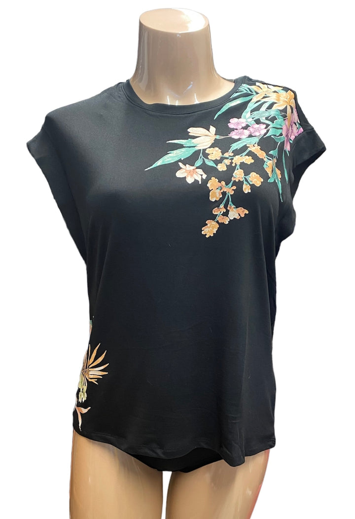 Joyful Blooms Cap Sleeve T-Shirt