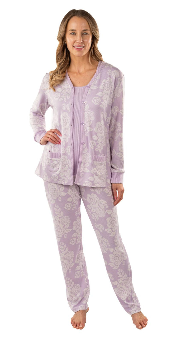 Orchid 3pc Pajama Set