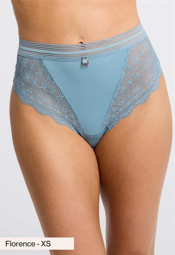 Salt Spring High Waist Brief - Sea Salt