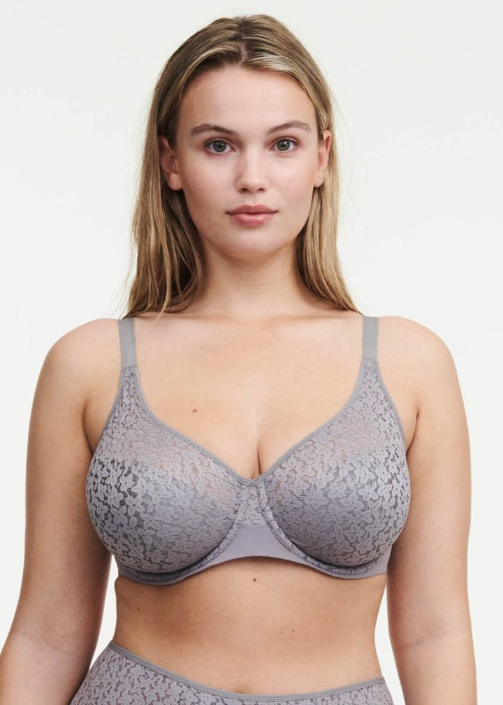 Chantelle Norah Molded Underwire Bra - Purple Grey