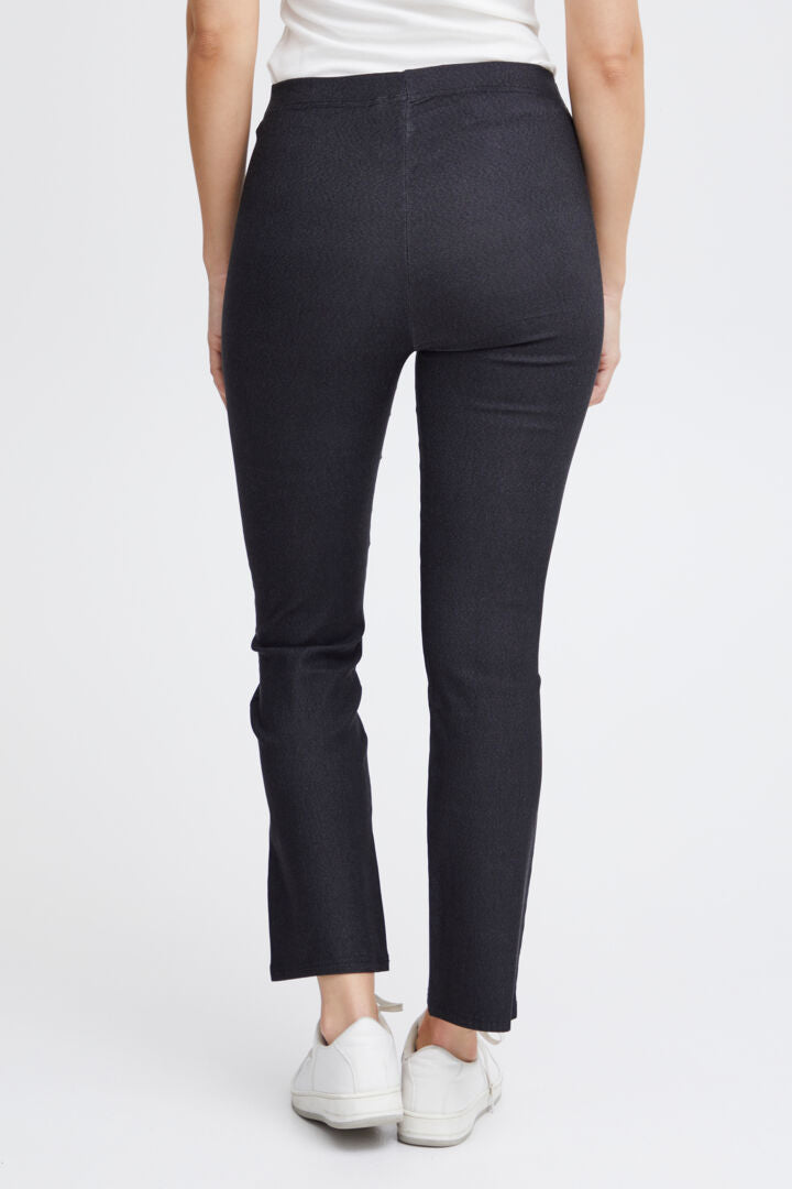 Fransa Jeggings - Black Denim