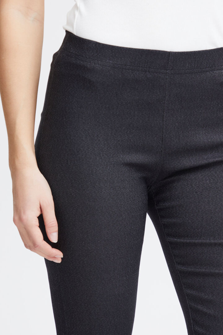 Fransa Jeggings - Black Denim