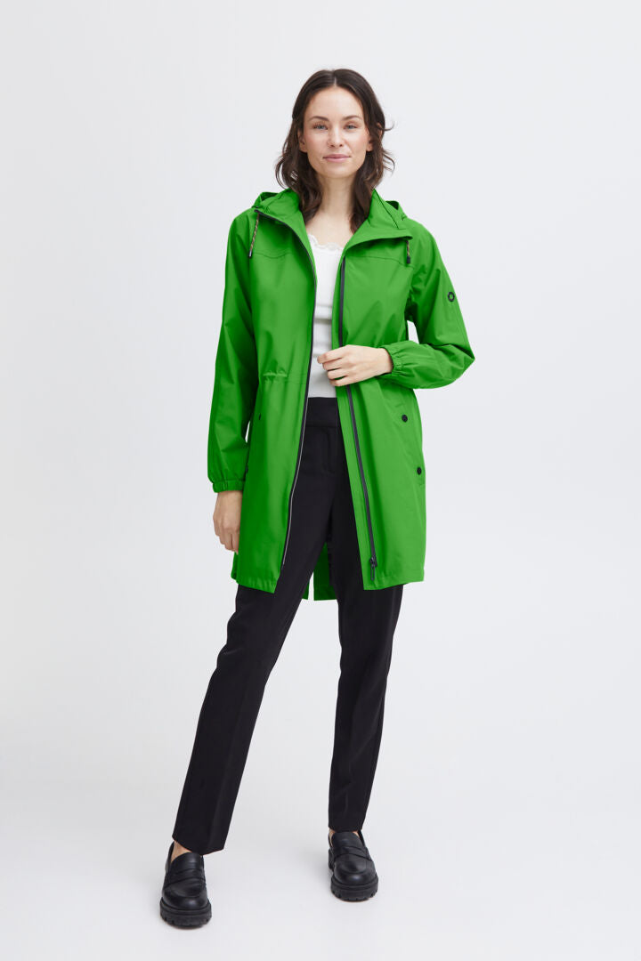 Fransa Lime Hooded Jacket