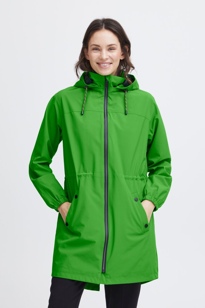 Fransa Lime Hooded Jacket