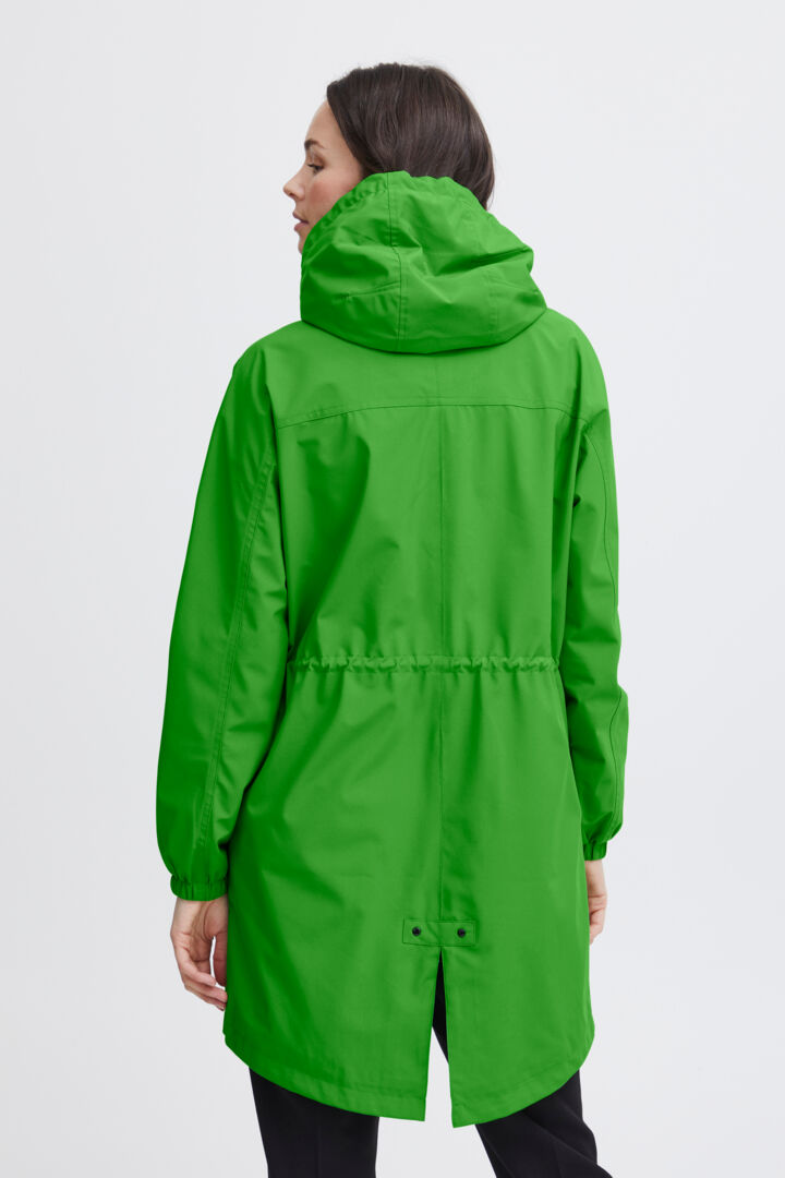 Fransa Lime Hooded Jacket