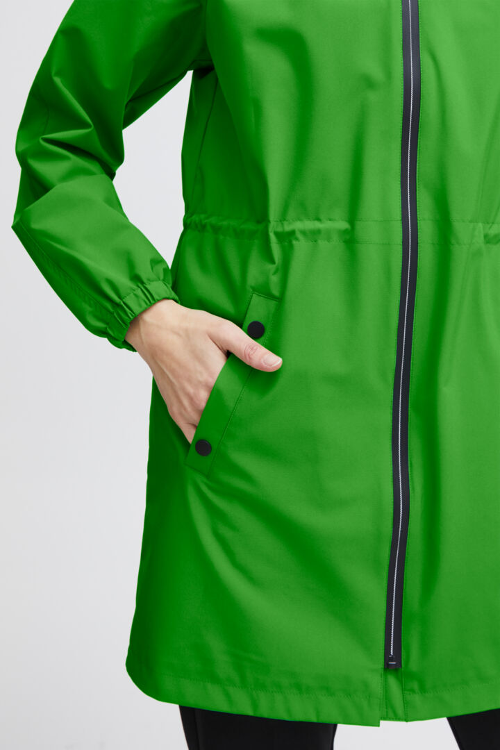 Fransa Lime Hooded Jacket