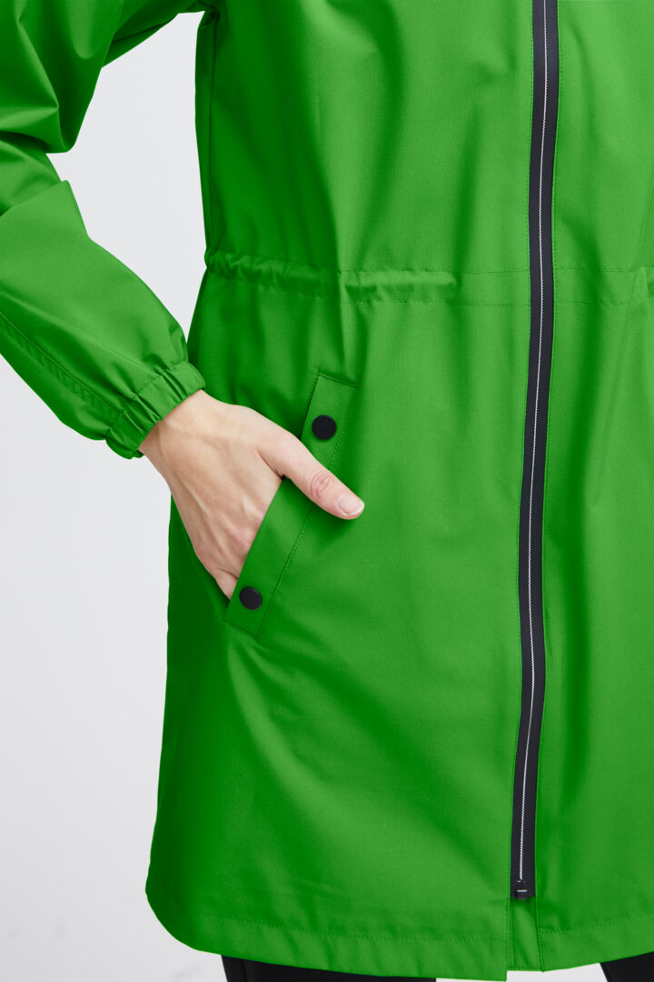 Fransa Lime Hooded Jacket