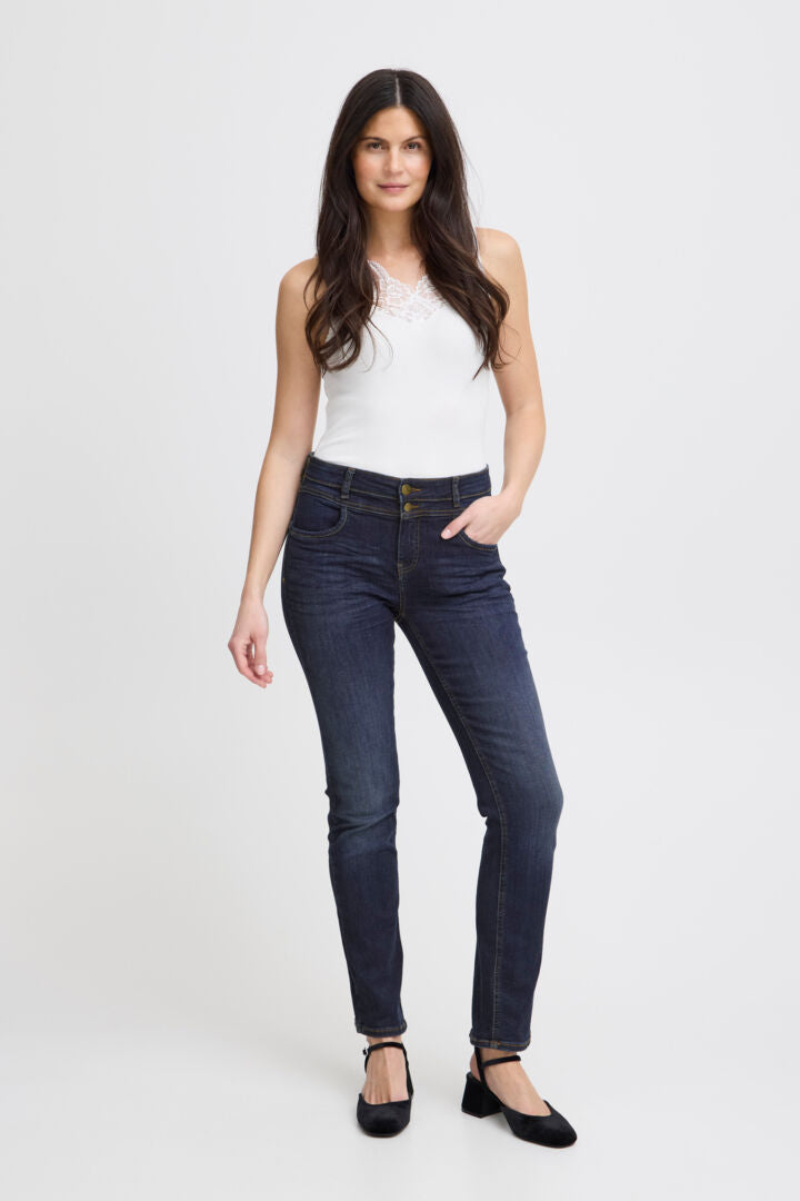 Fransa Omal Jeans - Indigo Blue