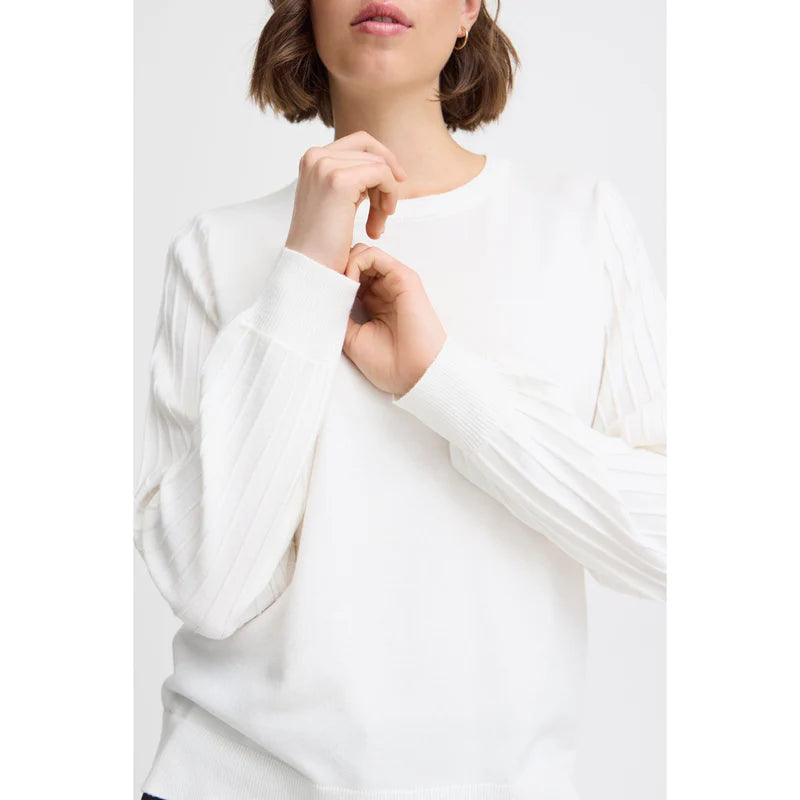 Fransa Frill Pullover Sweater