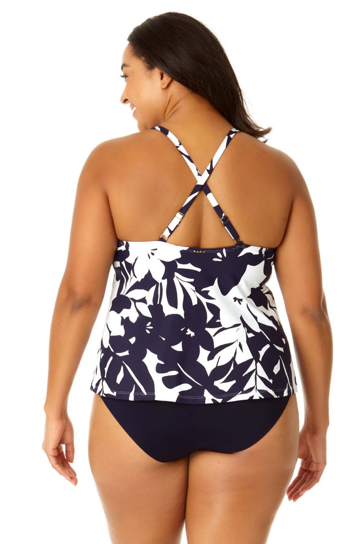 Easy Triangle Tankini Swim Top - Coastal Palm