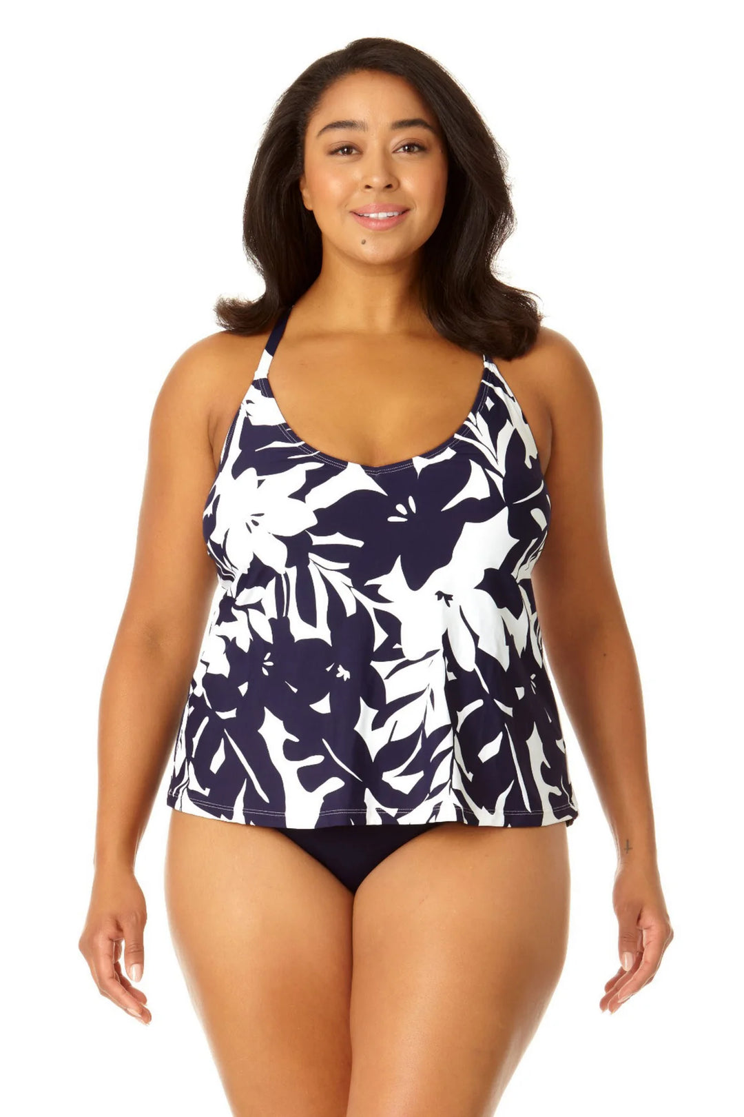 Easy Triangle Tankini Swim Top - Coastal Palm