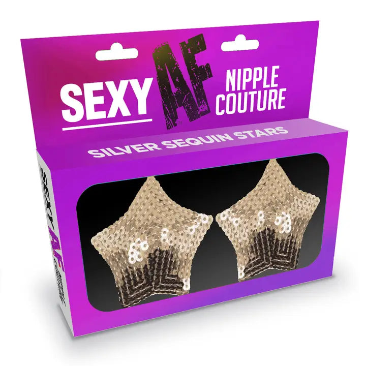 Sexy Af Nipple Couture- Silver Stars