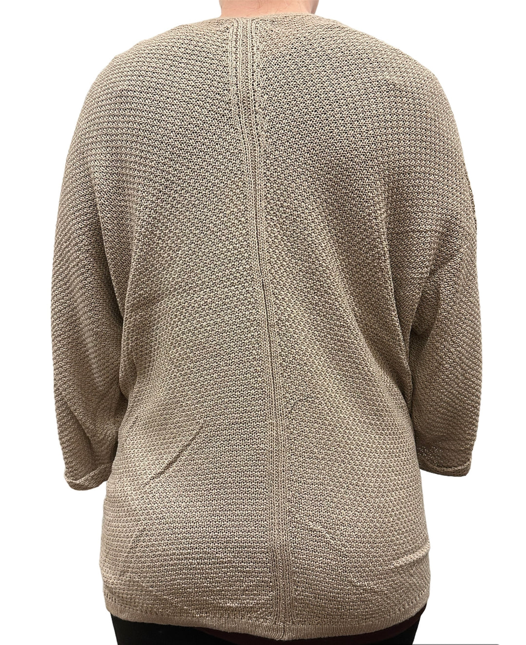 Open Front Short Cardigan - Taupe