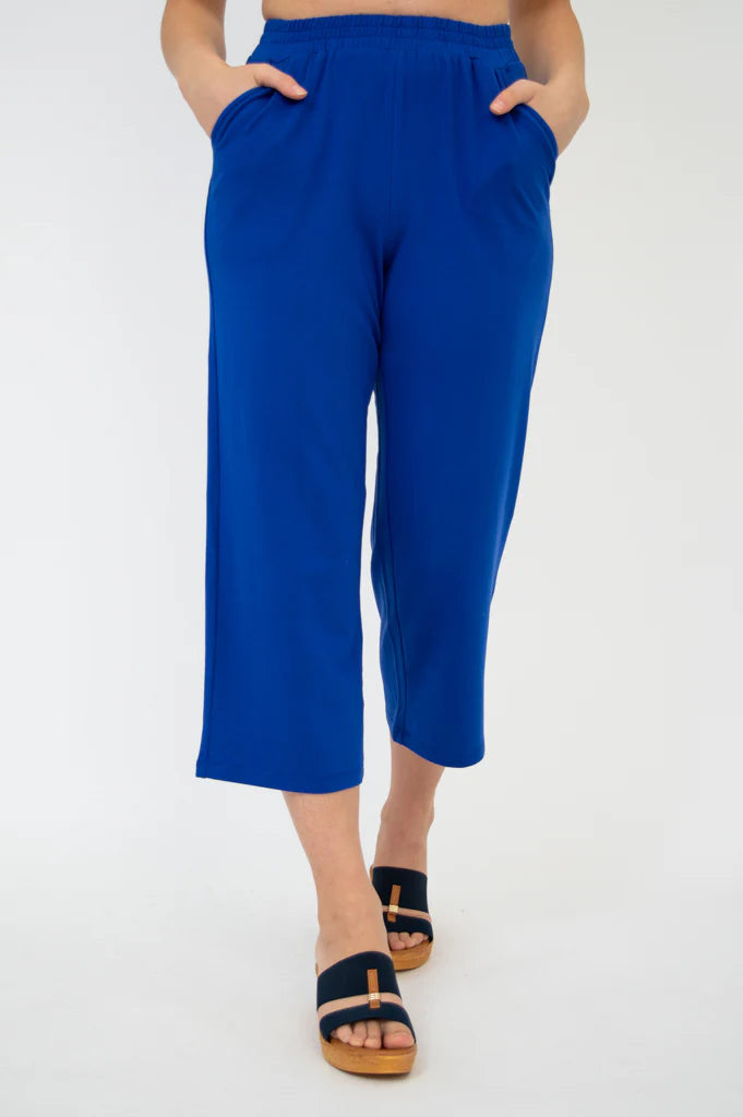 Sky Bamboo & Cotton Cobalt Pants