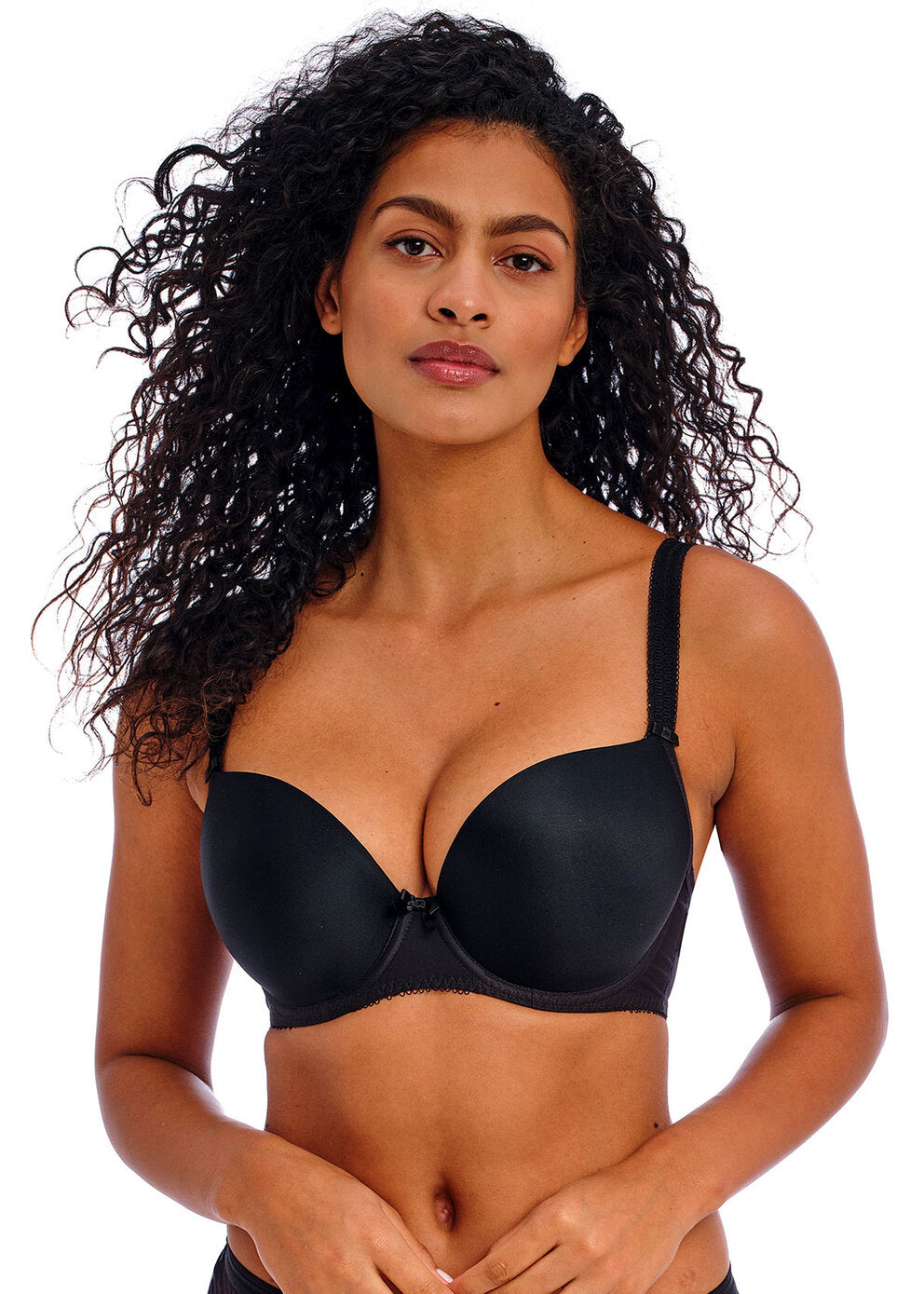 Deco Moulded Plunge Bra- Black