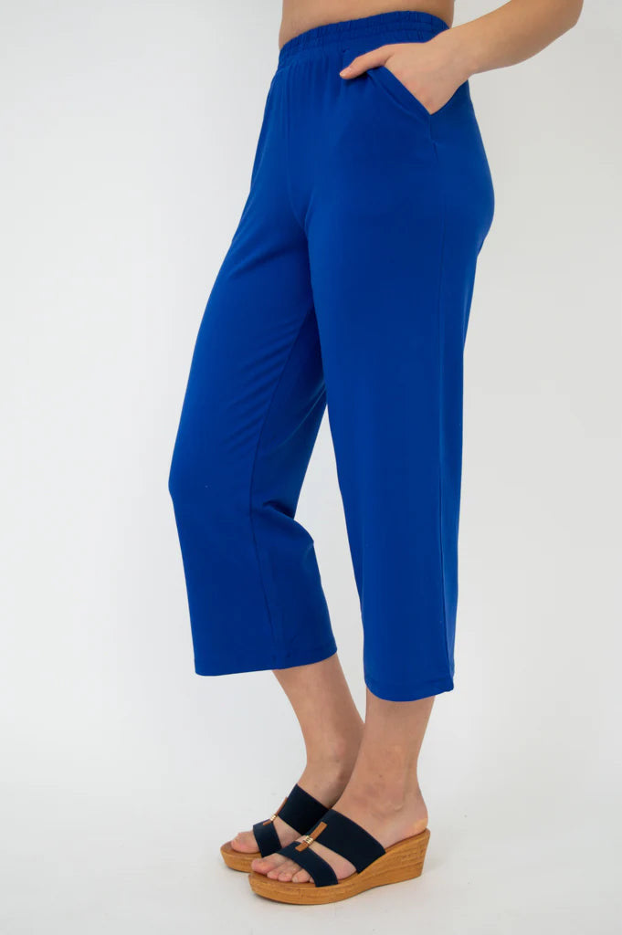 Sky Bamboo & Cotton Cobalt Pants