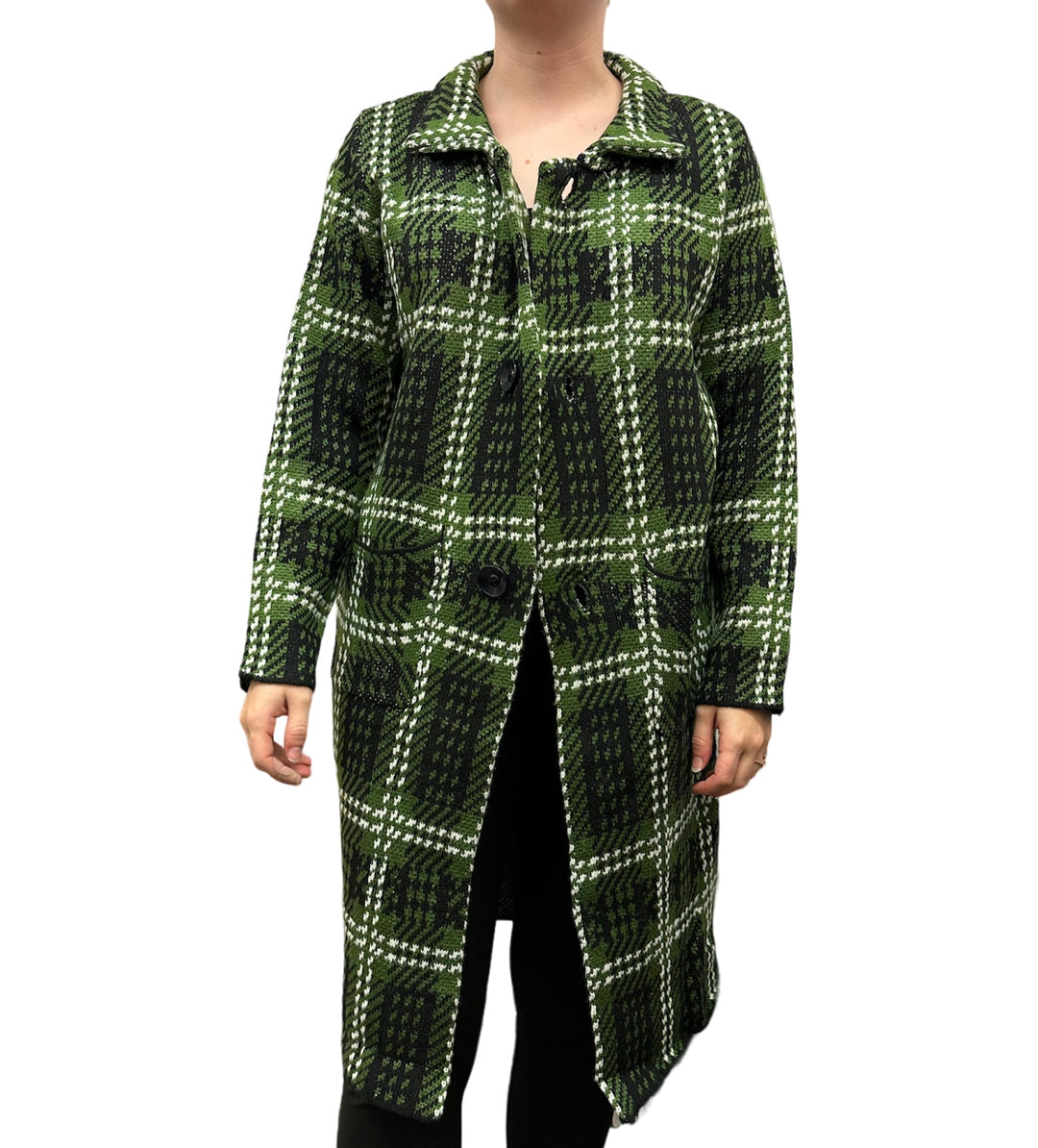 Aletta Long Button-Up Sweater Coat