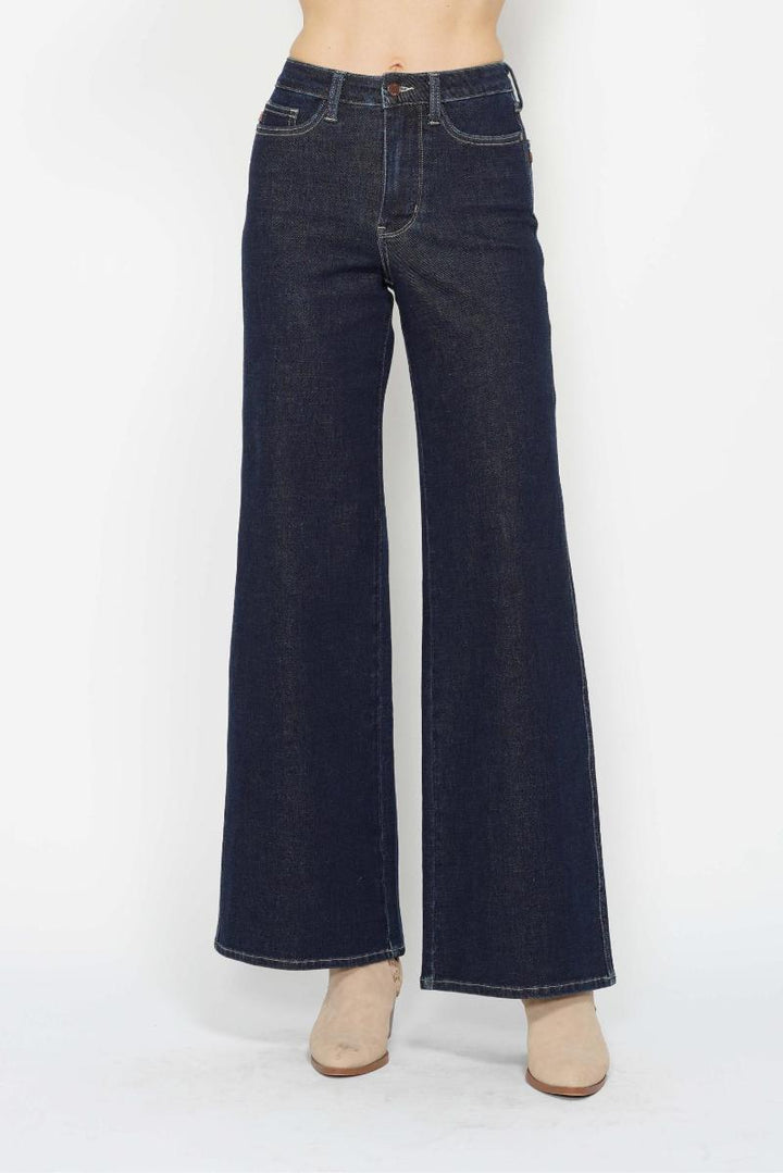 Judy Blue High Waist Tummy Control Retro Wide Leg Jeans