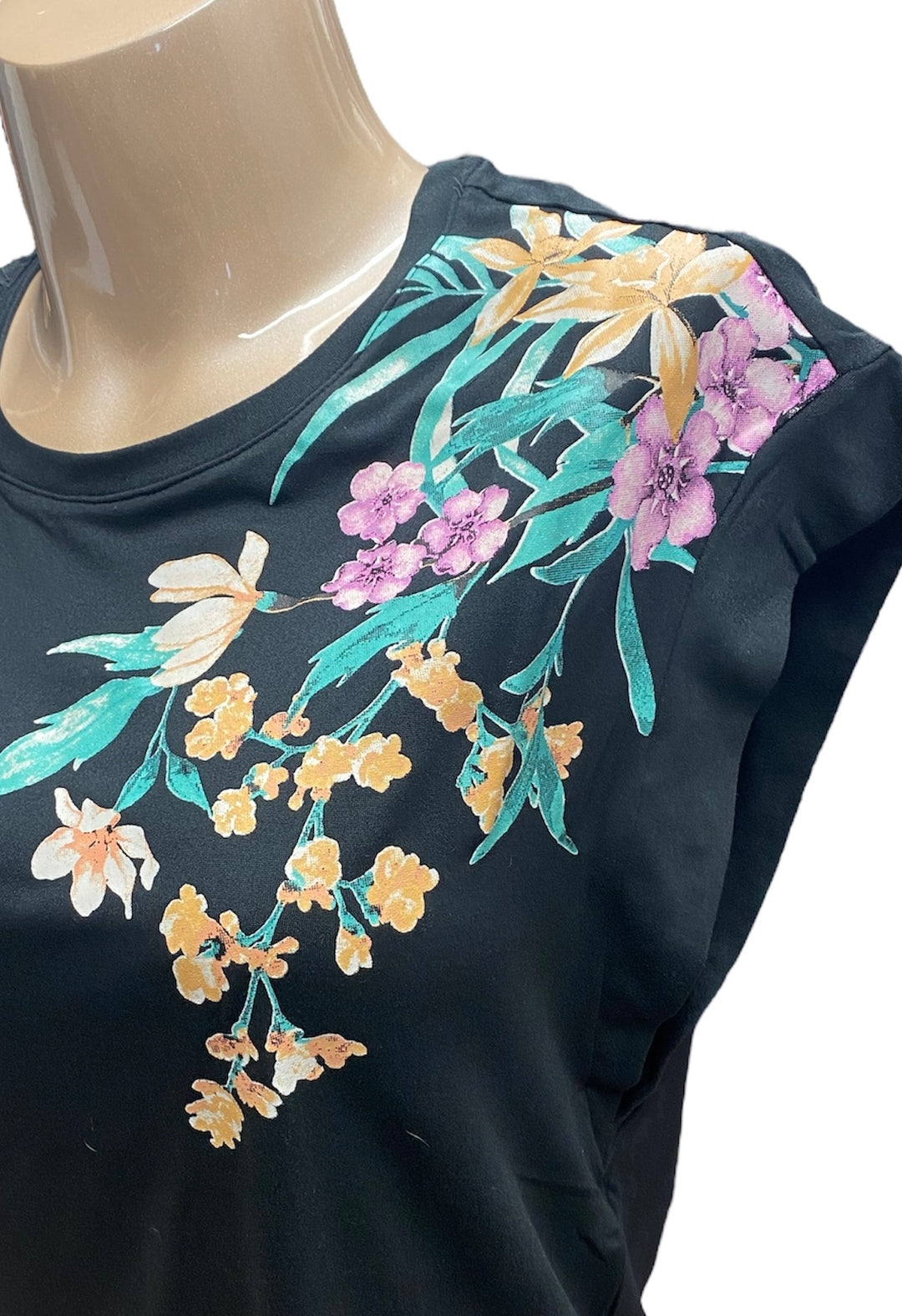 Joyful Blooms Cap Sleeve T-Shirt