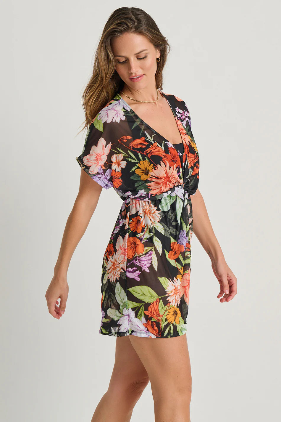 Dreamy Blossom Cover-Up Tunic - Size Medium