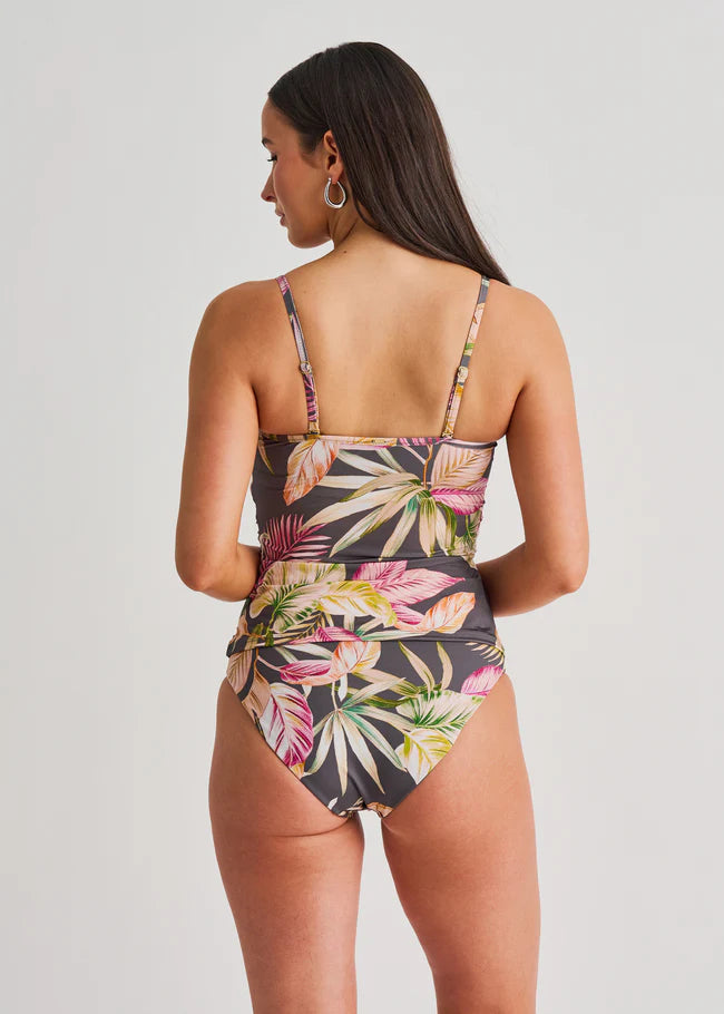 Charcoal Nature Underwire Tankini