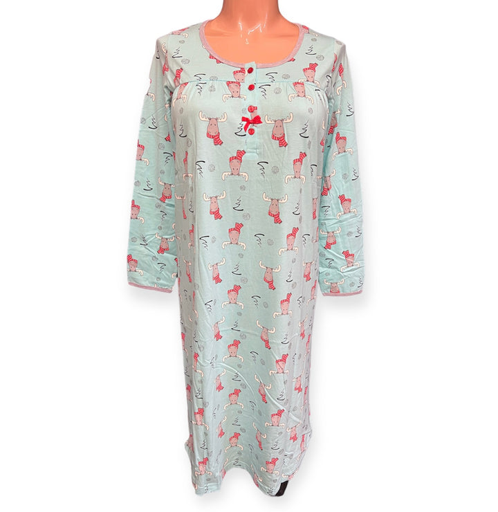 Winter Moose Nightgown