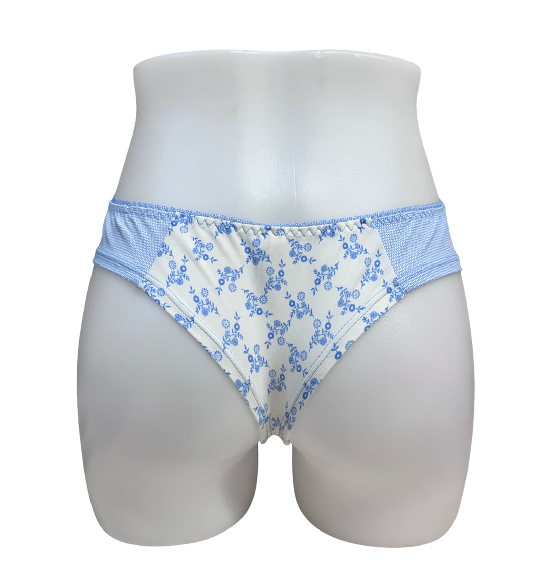 Blue Flower Thong - Size 2 X