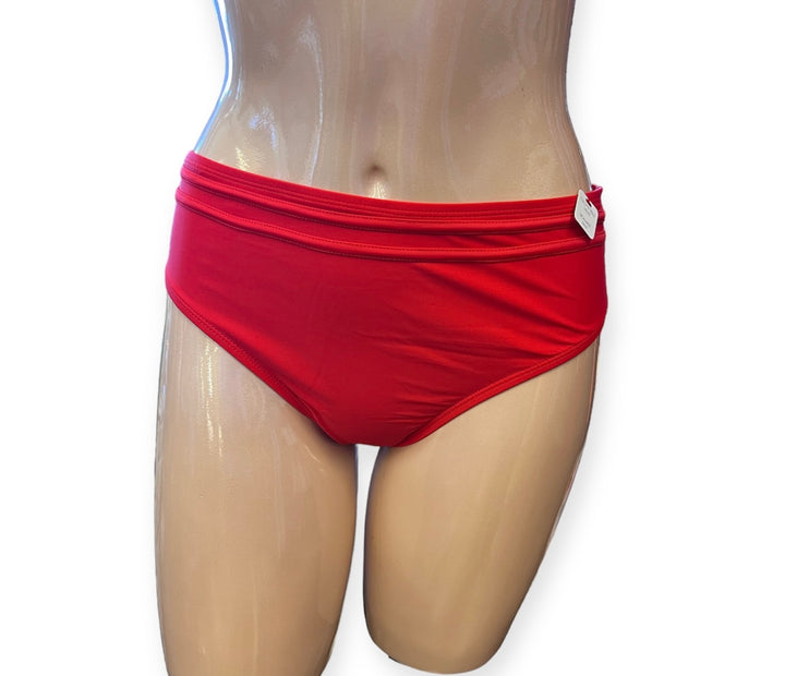 High Waist Swim Bottom W/Bindings Detail