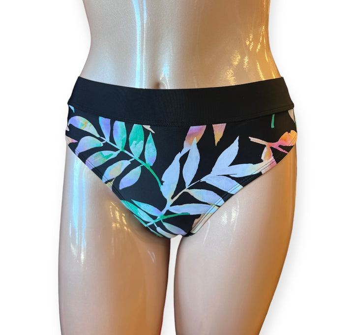 High Waist Semi High Leg Swim Bottom