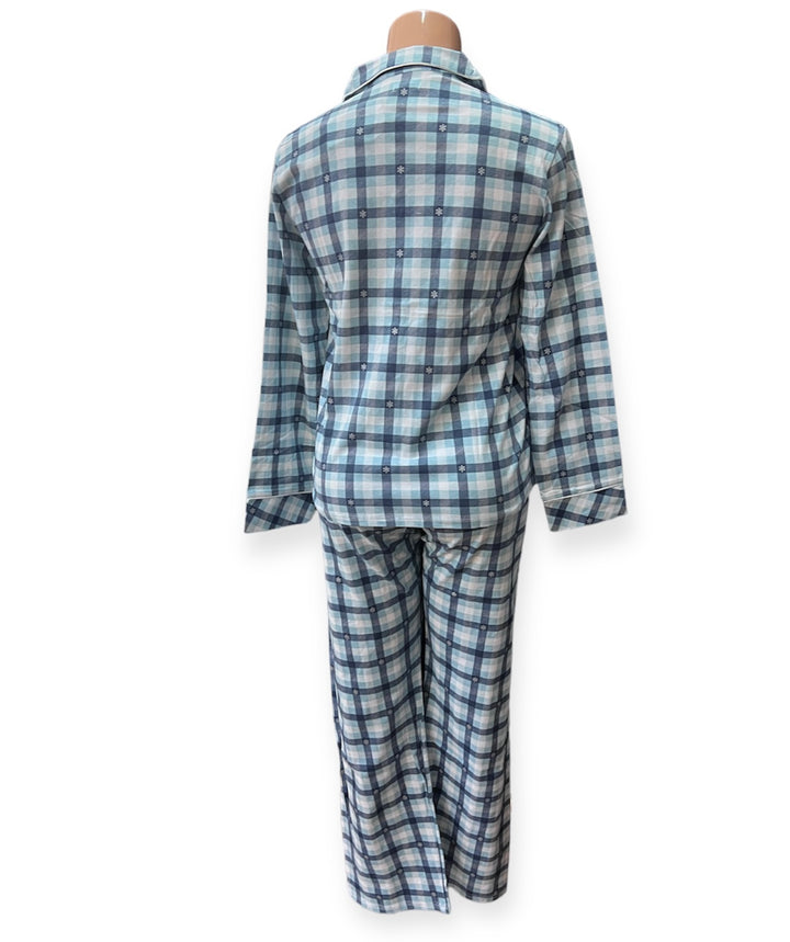 Lilliane Cotton Flannel Checkered Pj Set