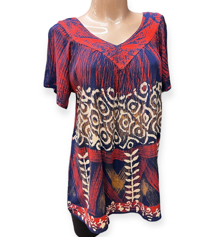 Short Sleeve Rayon Blouse