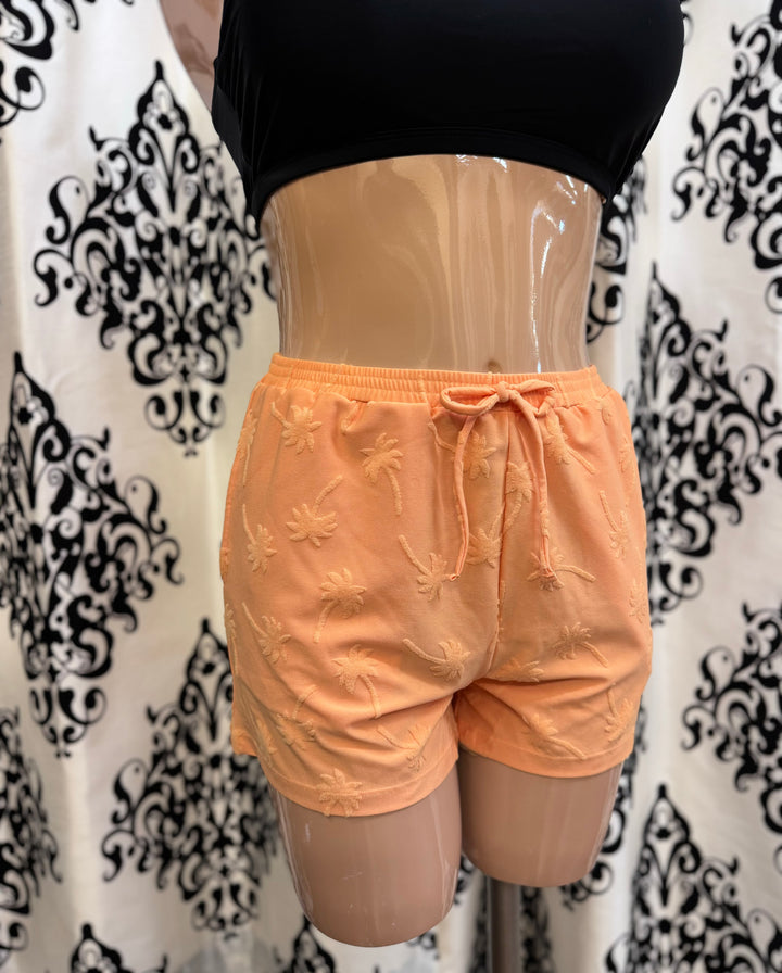 Retro Mandarine Beach Shorts w/ Pockets - Size Medium