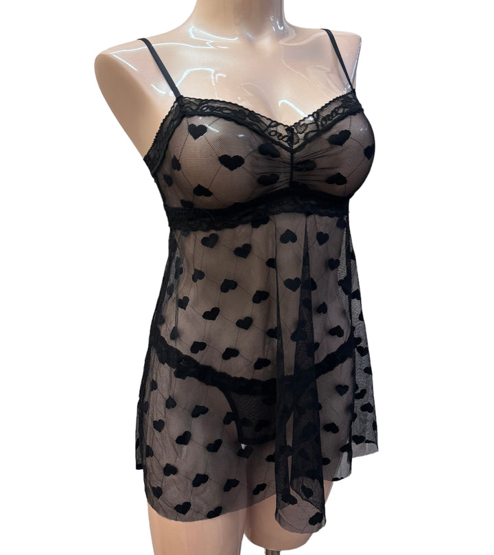 Hanky Panky Sweetheart Mesh Babydoll