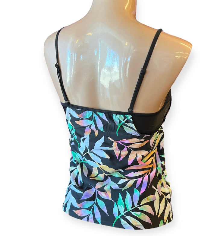 Black Luau Paradise Tankini Top