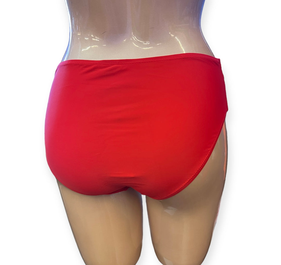 High Waist Swim Bottom W/Bindings Detail