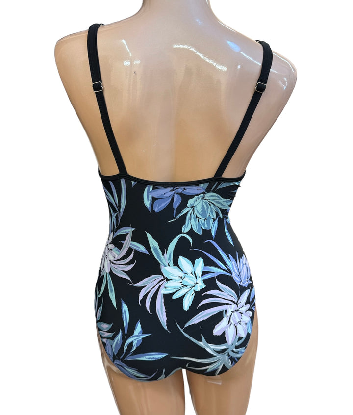 1 Piece  Swimsuit with Button Detail