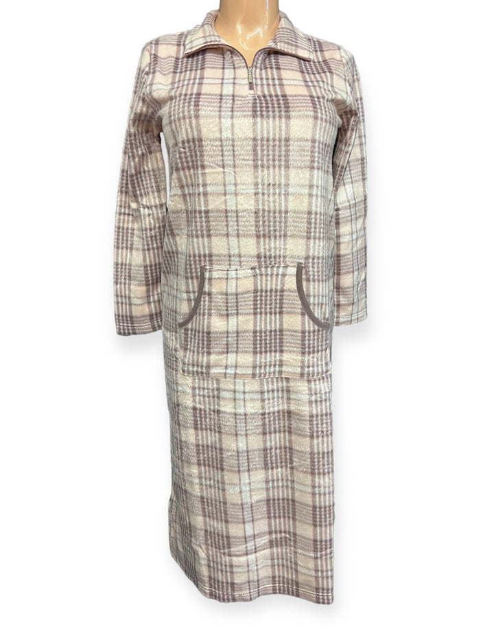 Minky Plaid Zip Lounger