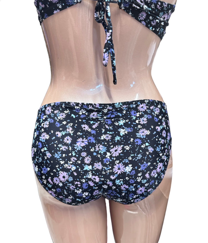 Semi High Waist Bikini Bottom - Ditsy Purple - Size 8