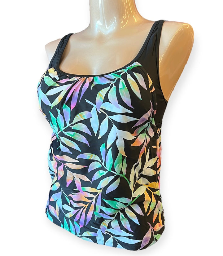 Black Luau Paradise Tankini Top