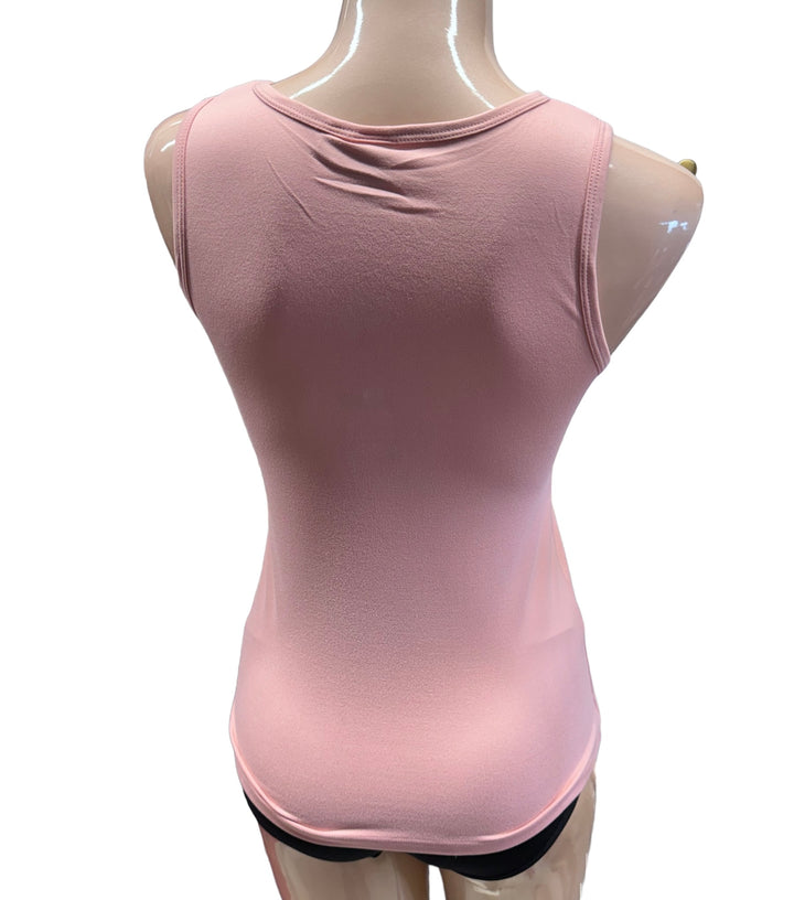 V-Neck Tank Top - Rose Tan