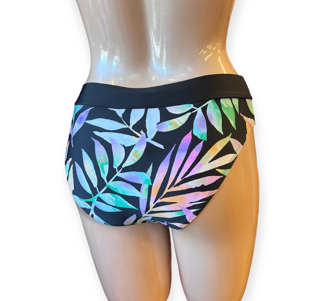 High Waist Semi High Leg Swim Bottom