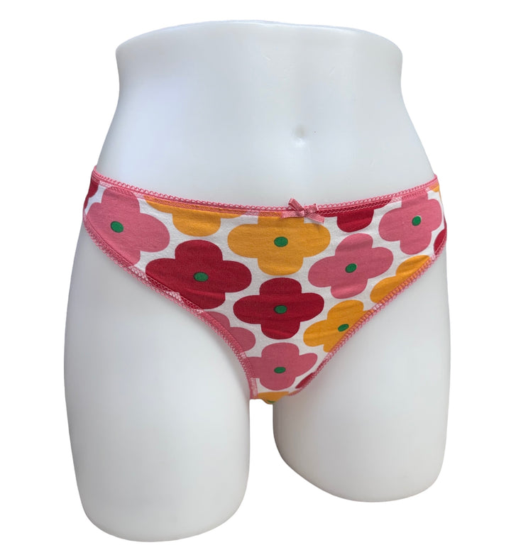 Printed Cotton Thong - Size X-Large