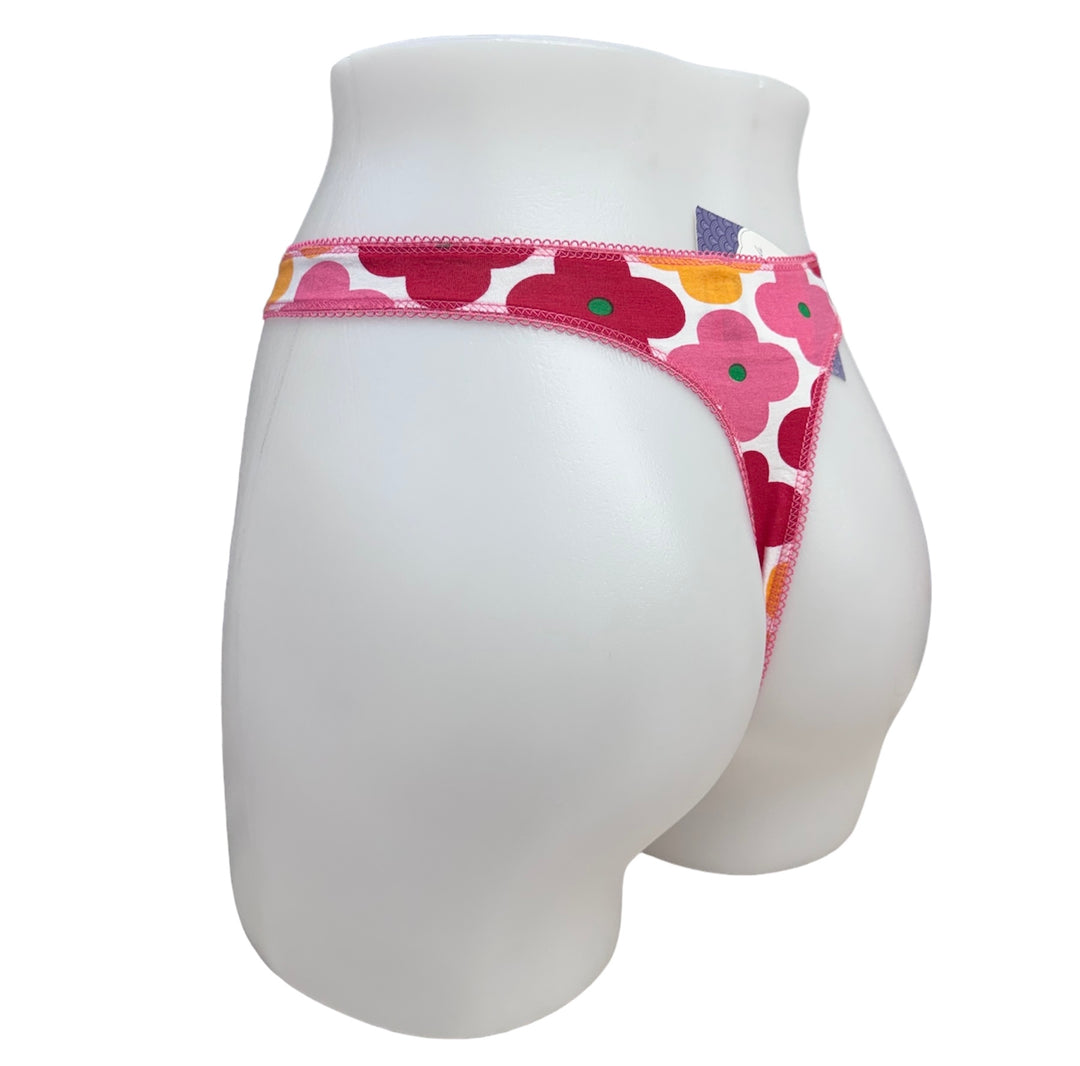 Printed Cotton Thong - Size X-Large