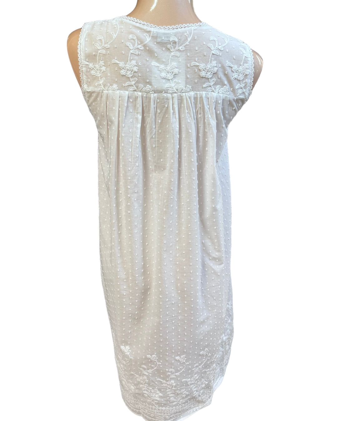 Sleeveless Cotton Nightgown