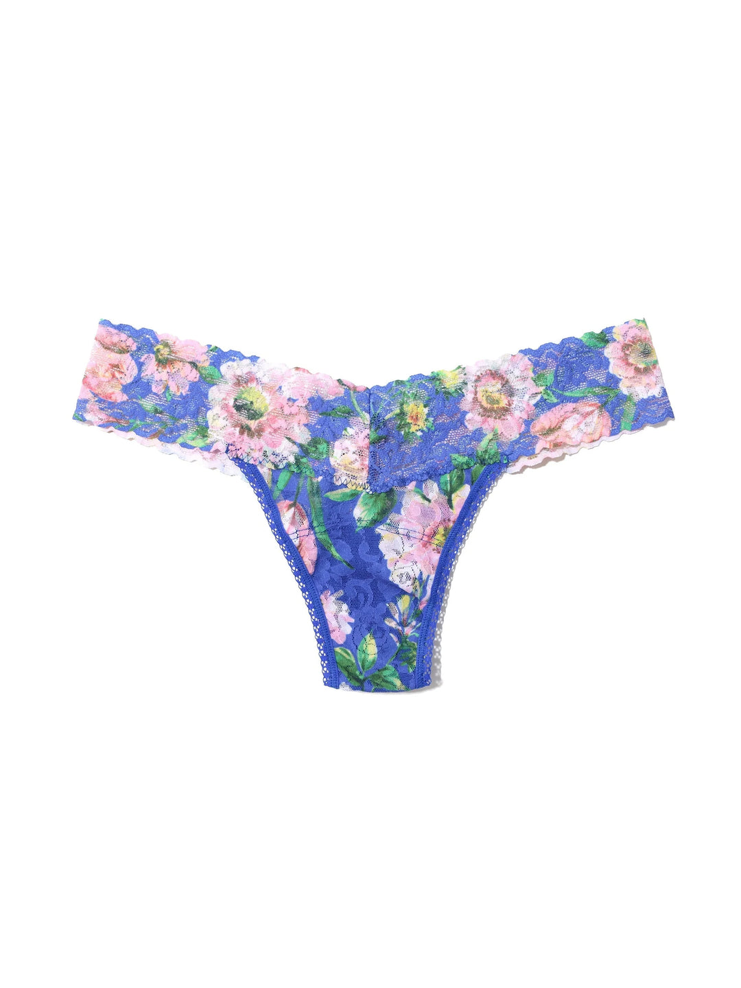 Hanky Panky Low Rise Printed Signature Lace Thong - Happy Place