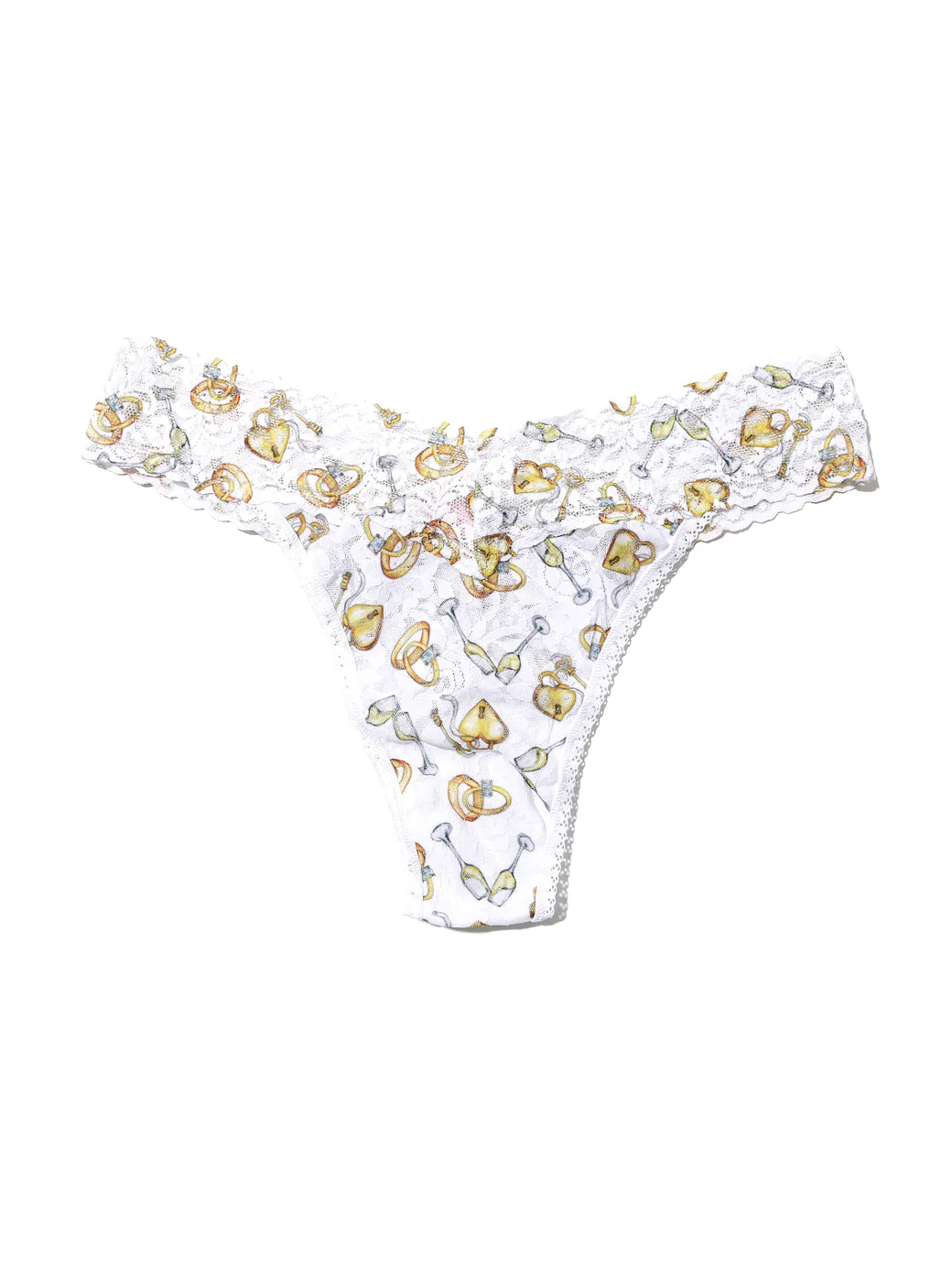 Hanky Panky Printed Signature Lace Thong - Forever Gold – Sheer Essentials  Lingerie & Swimwear