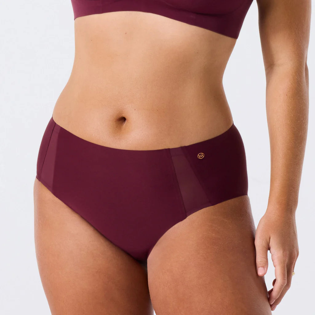 High-Waisted Retro Bikini — Mesh