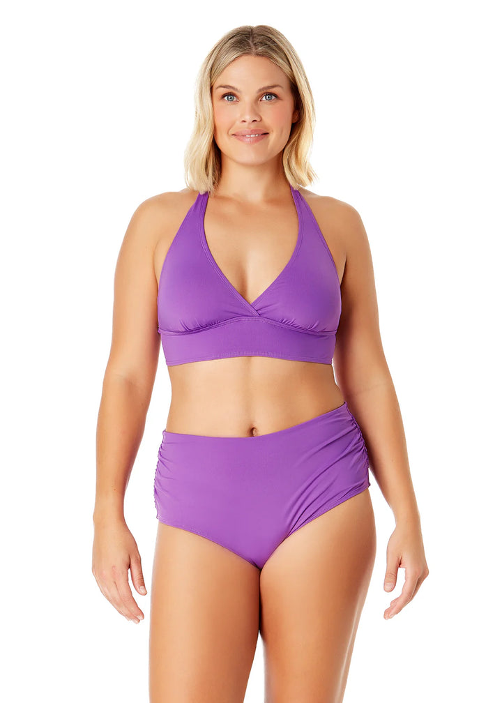 Marilyn Halter Bikini Top - Purple